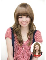 Wigs2you 劉海片 日本正品 髪片 有鬓角 頭簾 隱形無痕 修臉 可愛 斜劉海 造型必備W-8104-LB